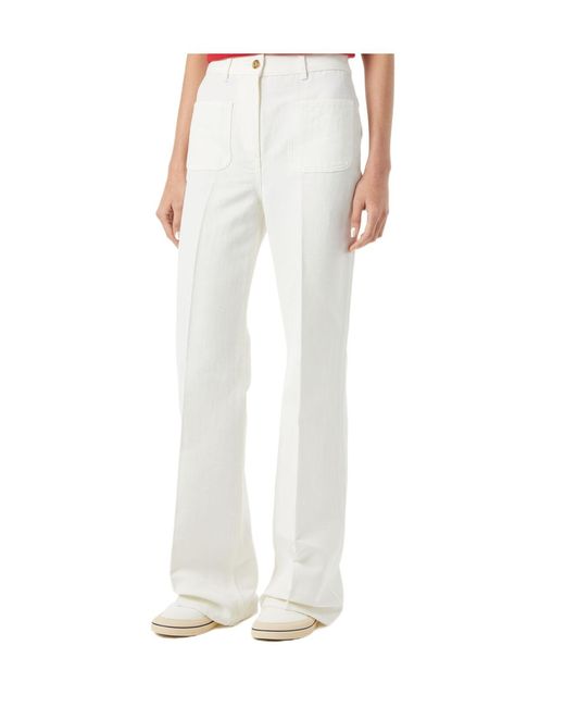 Loro Piana White Danbeth Trousers
