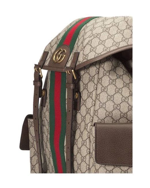 Gucci Brown Gg Supreme Backpack for men