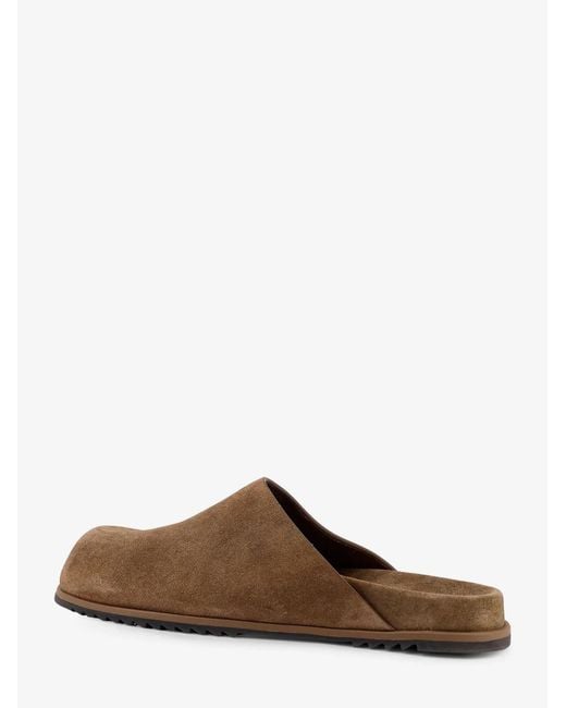 Rick Owens Brown Sculpted Slide Sandals for men