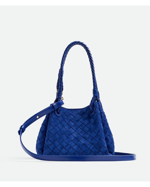 Bottega Veneta Blue Small Parachute Shoulder Bag