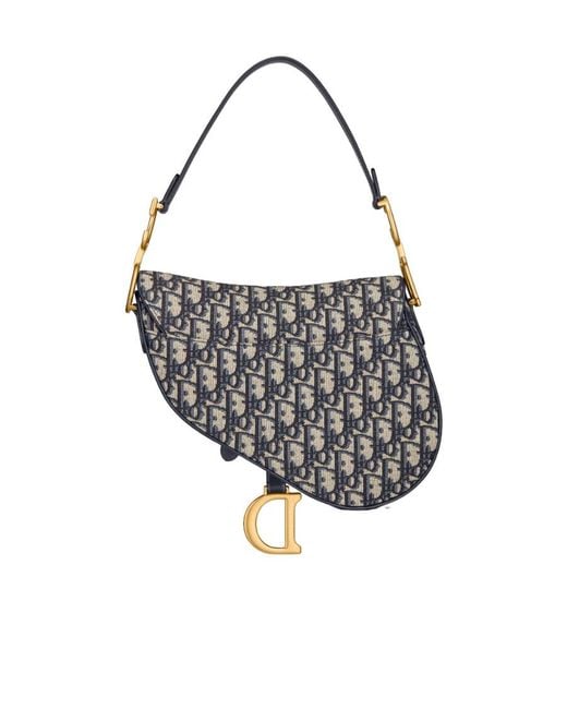 Dior White Saddle Messenger Bag