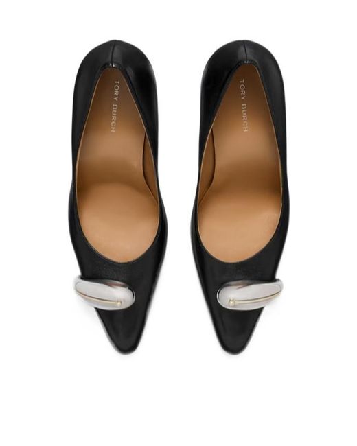Tory Burch Black 90Mm Pierced Xl Pumps
