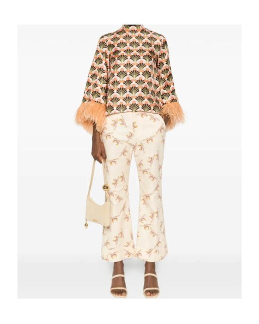 LaDoubleJ Natural Floral Print Top
