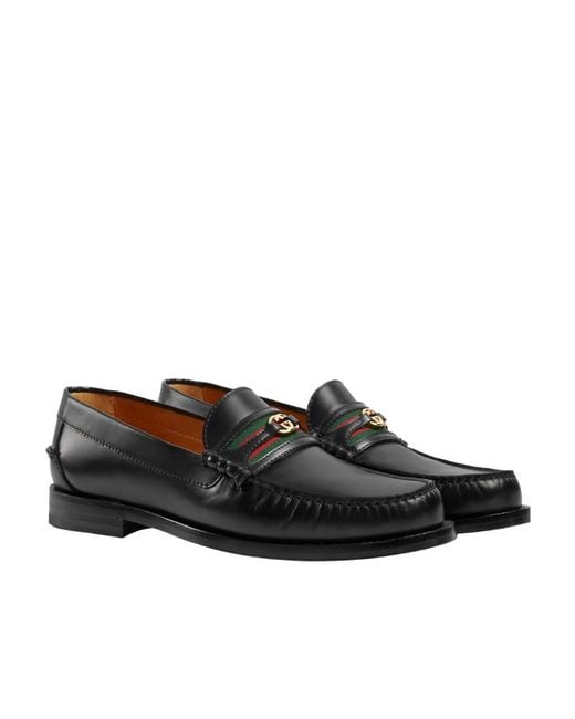 Gucci Black Kaveh Slip-On Loafers for men