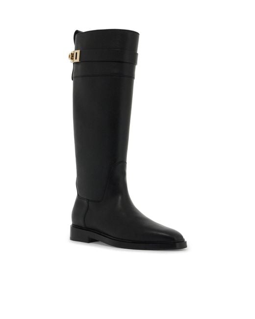 Ferragamo Black Ferragamo Roly Knee-High Boots