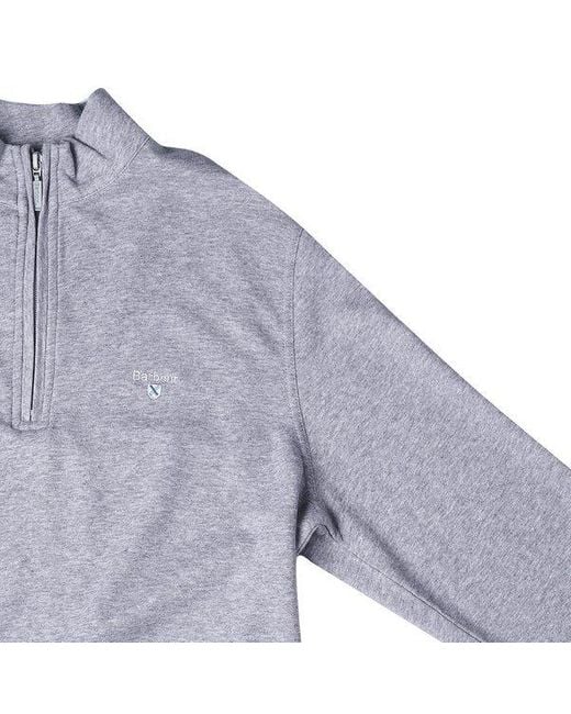 Barbour Purple Half-Zip Sweater for men