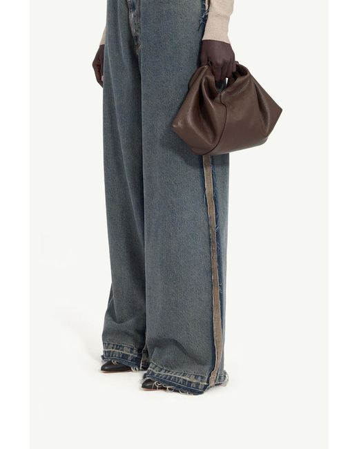 MM6 by Maison Margiela Brown Japanese Draped Mini Bag