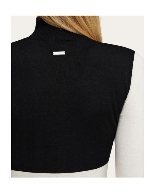 Ferragamo Black Contrast Color Dress