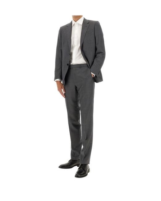 Zegna Gray Single Breasted Suit for men