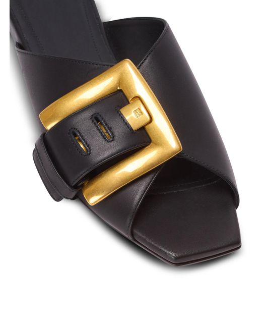 Balmain Brown Anthem Sandals
