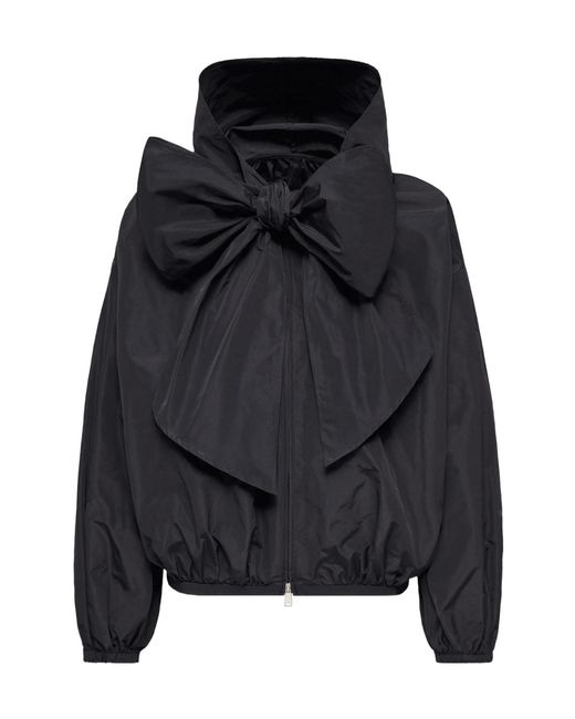Moncler Black Pecher Taffeta Hooded Jacket
