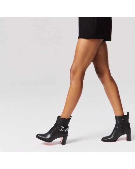 Christian Louboutin Black Dianouchette Short Boots