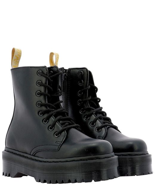 Dr. Martens Black Jaddon Ii Mono Platform Boots