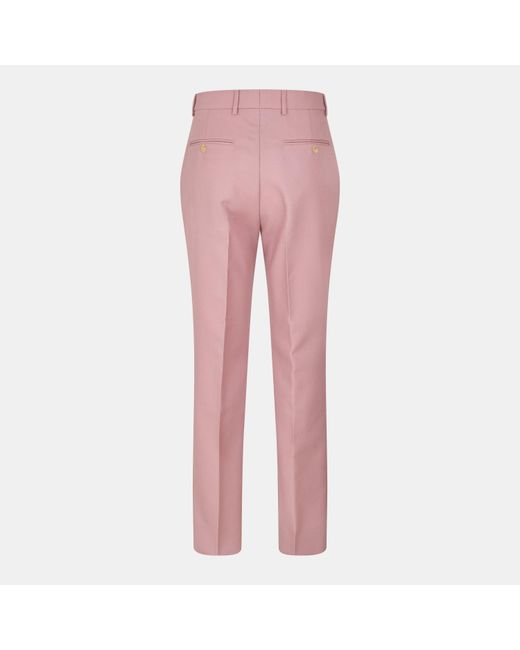 Gucci Pink Straight-Leg Casual Pants for men