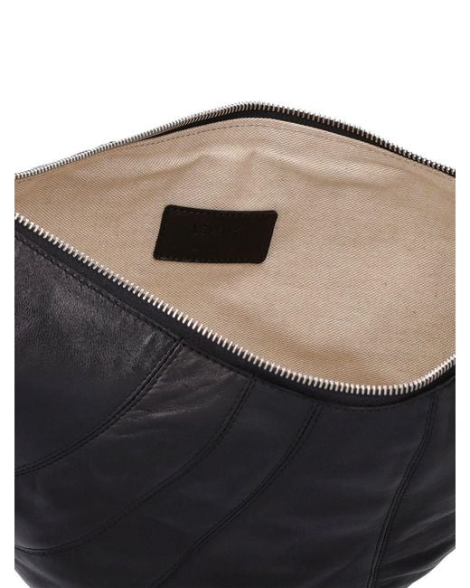 Lemaire Black Medium Zipper Horn Shoulder Bag for men