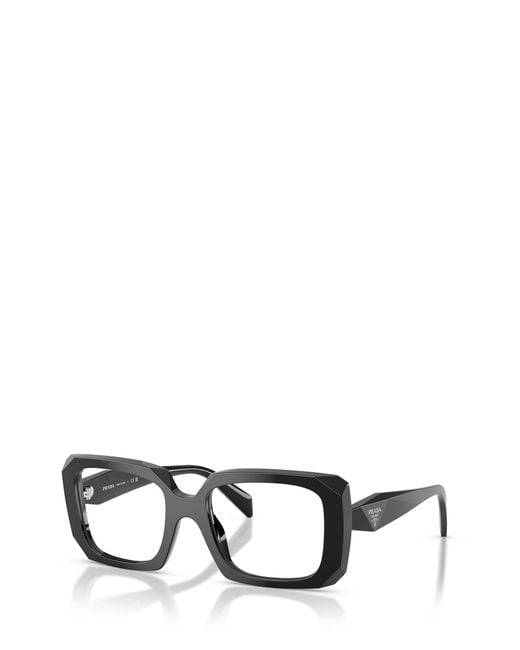 Prada White Eyewear Rectangular Frame Glasses