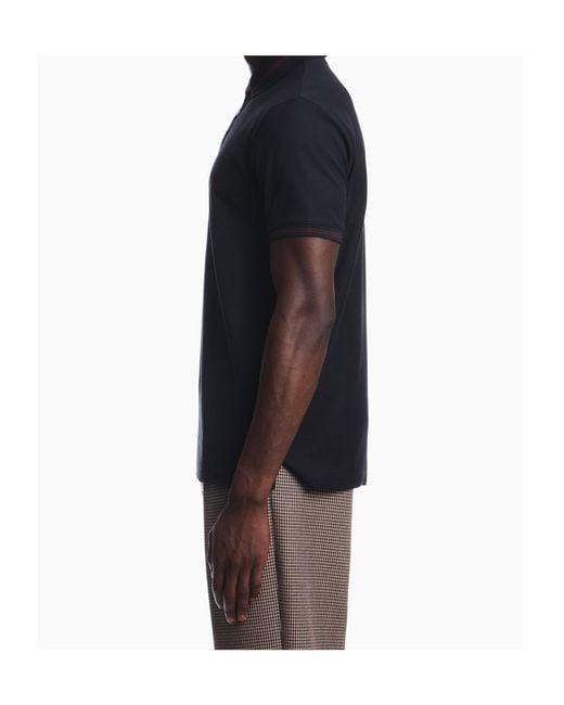 Emporio Armani Blue Short-Sleeved Polo Shirt for men