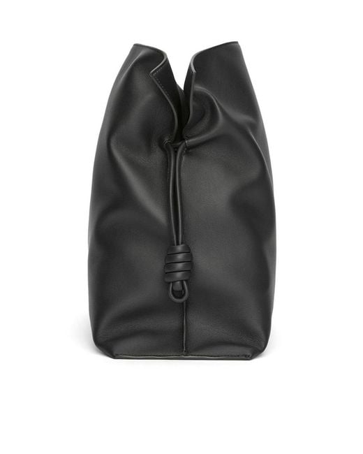 Loewe Black Xl Flamenco Clutch Bag