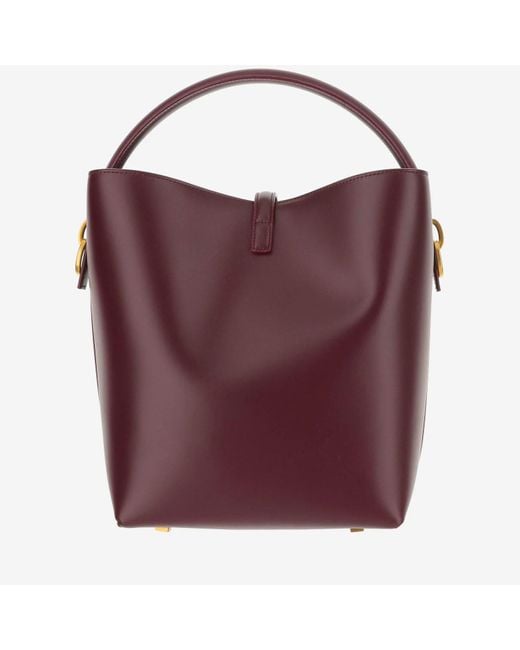 Saint Laurent Purple Le 37 Logo Plaque Shoulder Bag
