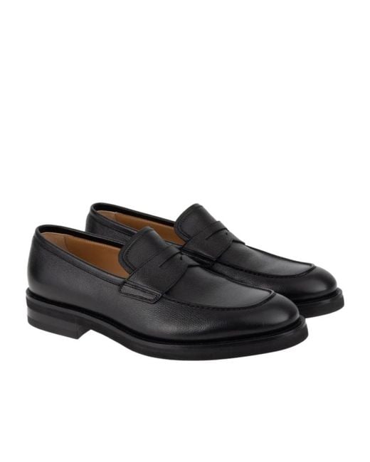 Ferragamo Black Penny Loafers for men