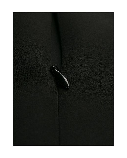 Givenchy Black Ruffle Sleeve Straight Fit Dress