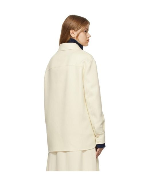 Loro Piana Natural Logo Shirt Jacket