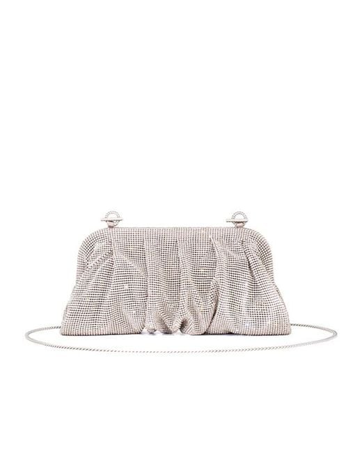 Benedetta Bruzziches Gray Top-Opening Clutch