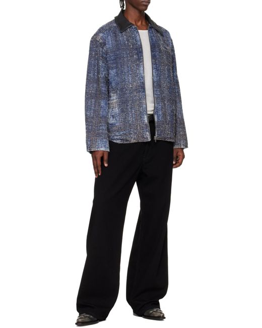 DIESEL Blue Jacket for men