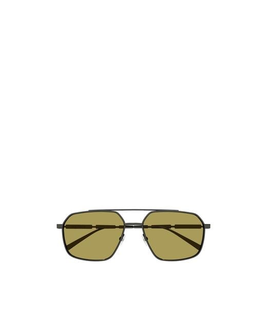 McQueen Green Eyewear Square Frame Sunglasses for men