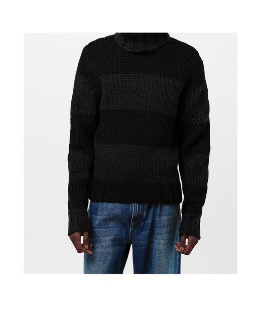 Dolce & Gabbana Black High-Necked Knit Sweater for men