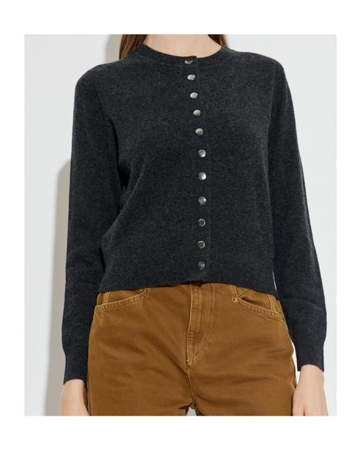 Isabel Marant Black Crew Neck Long-Sleeved Knitwear