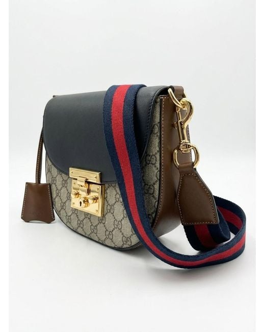 Gucci White Gg Supreme Shoulder Bag