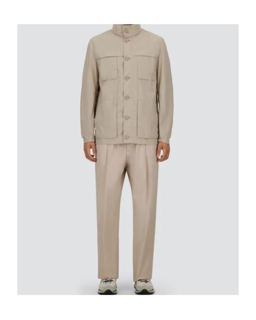 Herno White Detachable Hood Long Down Jacket for men