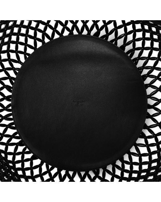 Saint Laurent Black Diamondwoven Tote Bag