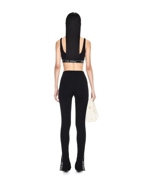 Off-White c/o Virgil Abloh Black Straight Hem Cropped Top