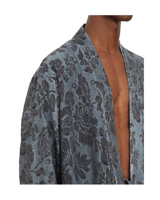 Uma Wang Gray Pattern Jacket for men