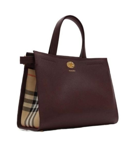 Burberry Brown Small Cotswolds Check Tote