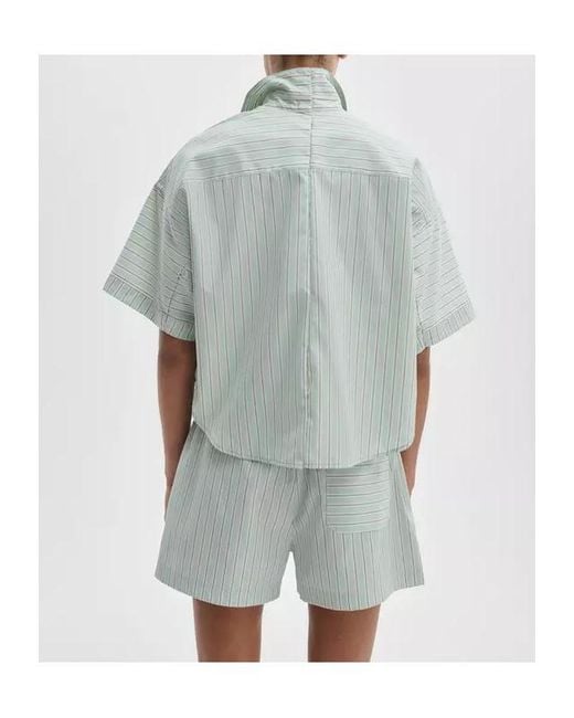Rag & Bone Multicolor Marin Short-Sleeved Striped Shirt