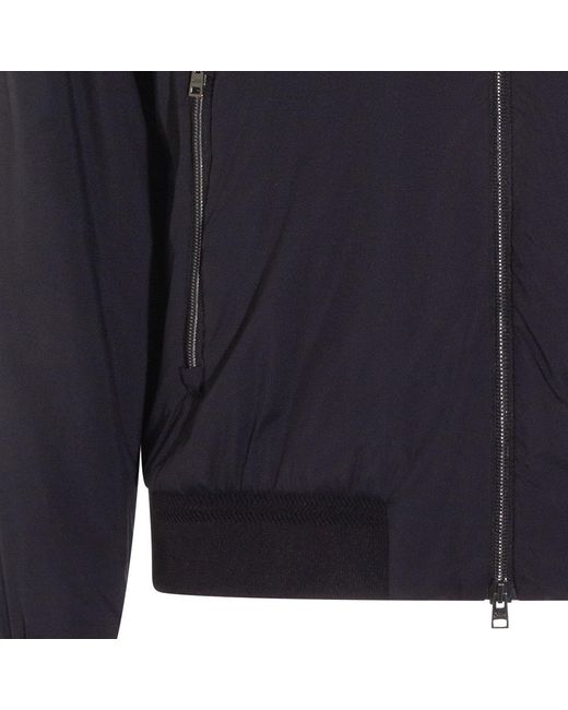 Herno Brown Ecoage Zip-Up Bomber Jacket for men