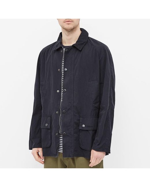 Barbour Blue Collared Long-Sleeved Overshirt for men