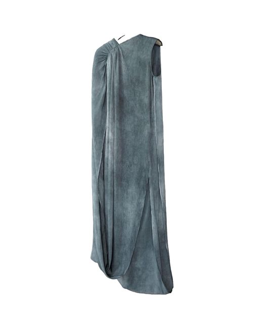 Uma Wang Blue Minimalist Sleeveless Dress