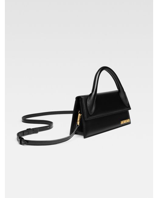 Jacquemus Black Le Chiquito Long Top Handle Bag
