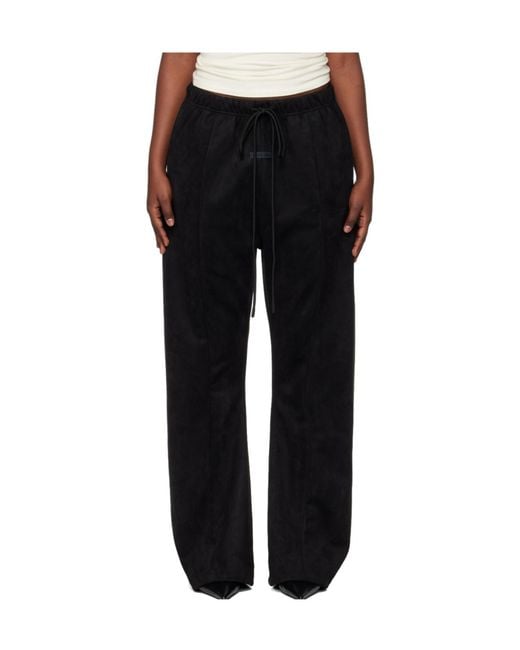 Fear Of God Black Suede Fleece Flare Sweatpant