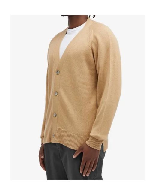 Officine Generale Natural Long-Sleeved Cardigan for men