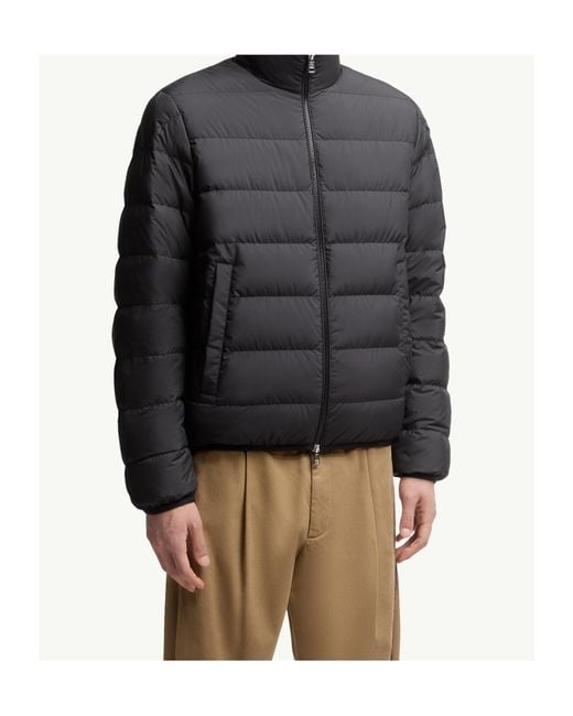 Moncler Black Baudinet Stand-Collar Puffer Jacket for men