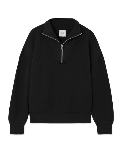 Varley Black Hawley Zip-Up Sweatshirt
