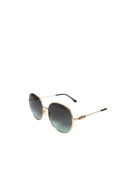 Jimmy Choo White Round Sunglasses