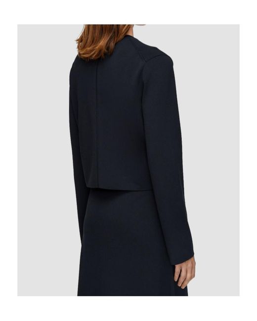 Joseph Black Viscose Knit Stretch Cardigan Jacket