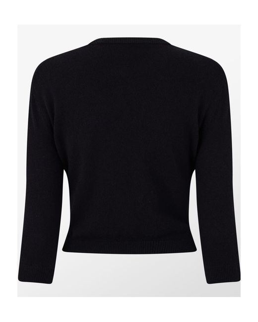 Valentino Blue Bow Knit Cardigan