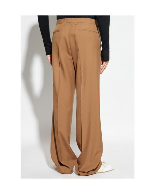 Dries Van Noten Brown Belt Loop Casual Pants for men